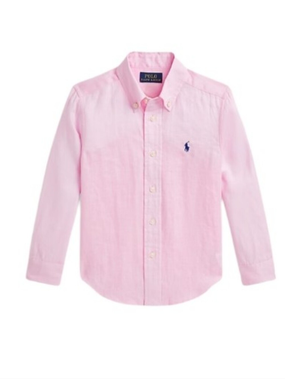 Polo by Ralph Lauren Linen  Light Pink Boys' Button-Down Shirt